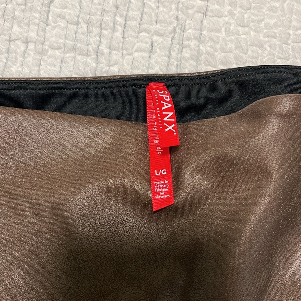 Spanx faux leather leggings - Picture 2 of 4